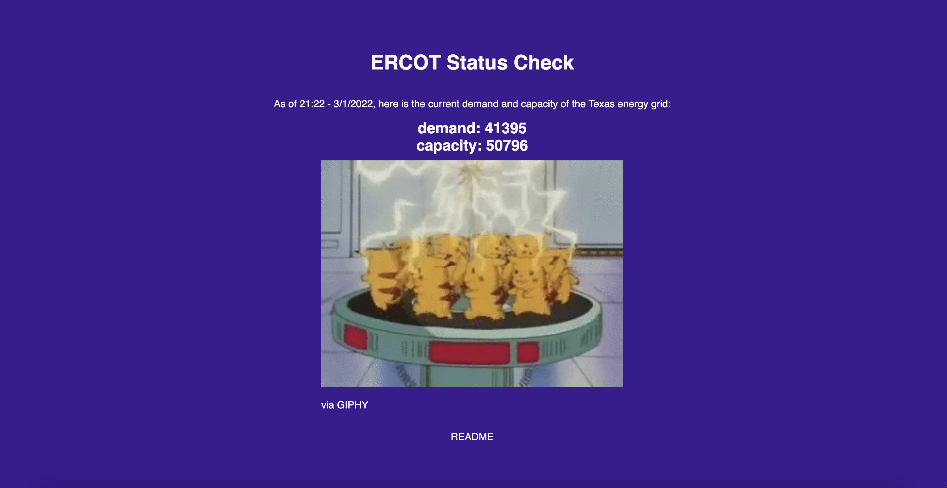 ercot web scraper screenshot