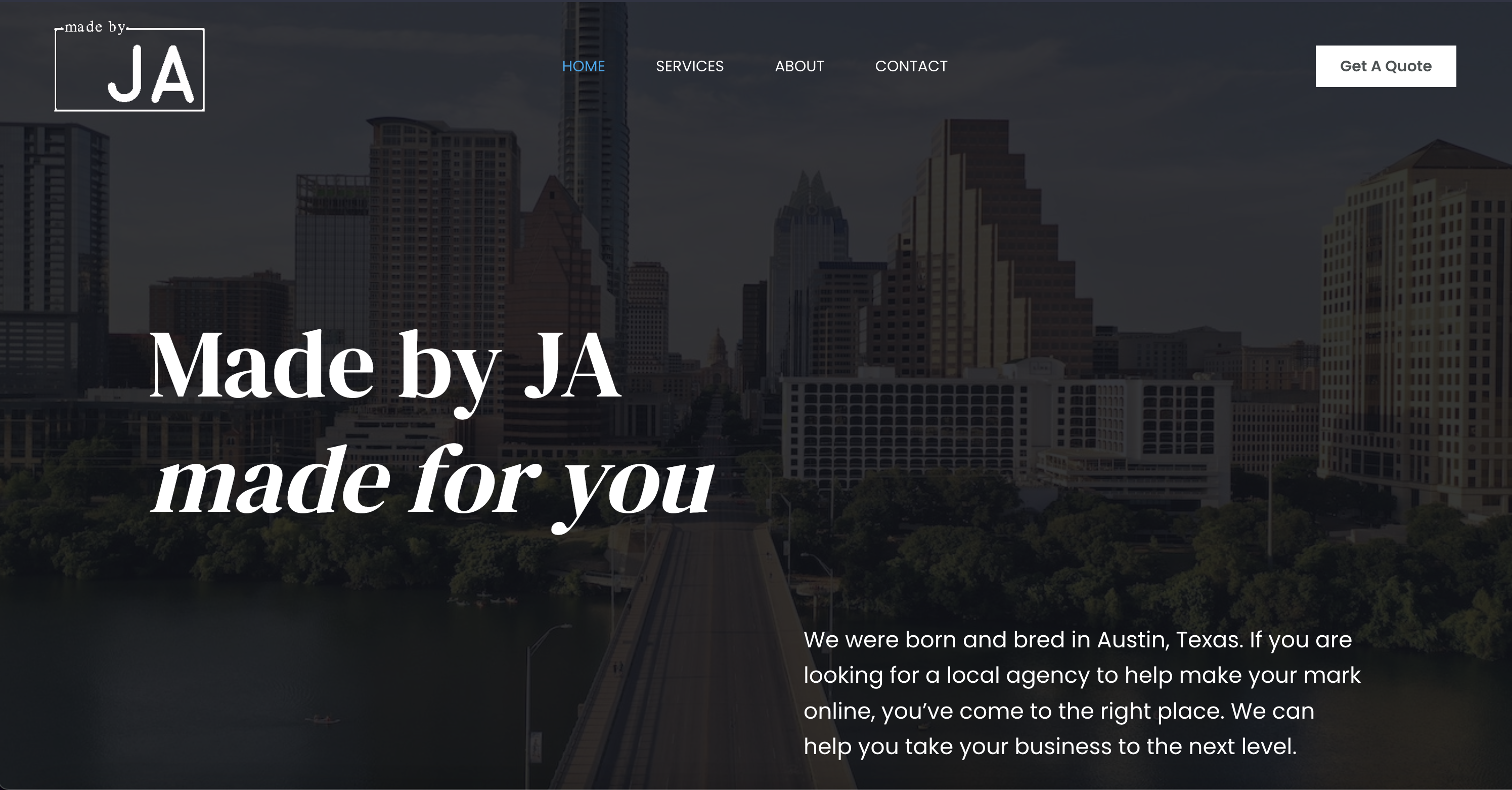made by ja agency homepage